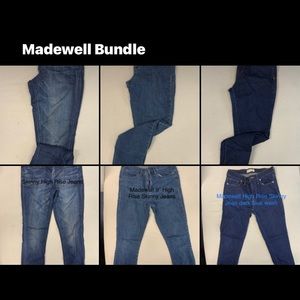 MADEWELL BUNDLE high rise jeans! Great steal 💕